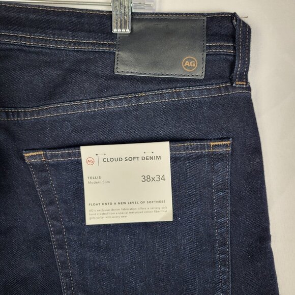 AG Adriano Goldschmied Tellis Modern Slim Stretch Dark Wash Jeans Sz 38× 34 NWT - Picture 7 of 7